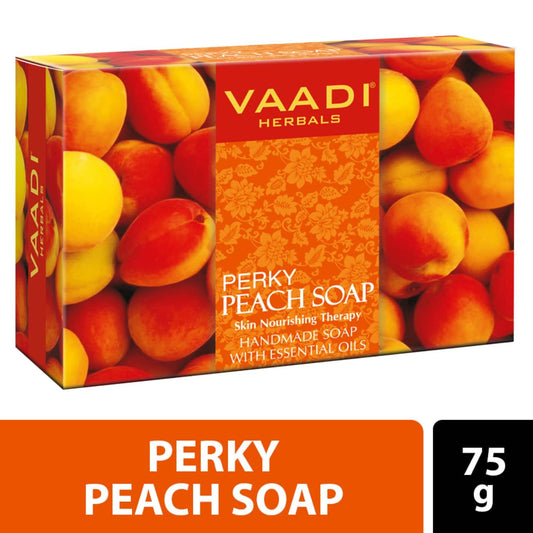 Vaadi Herbals Perky Peach Soap With Almond Oil (75g)