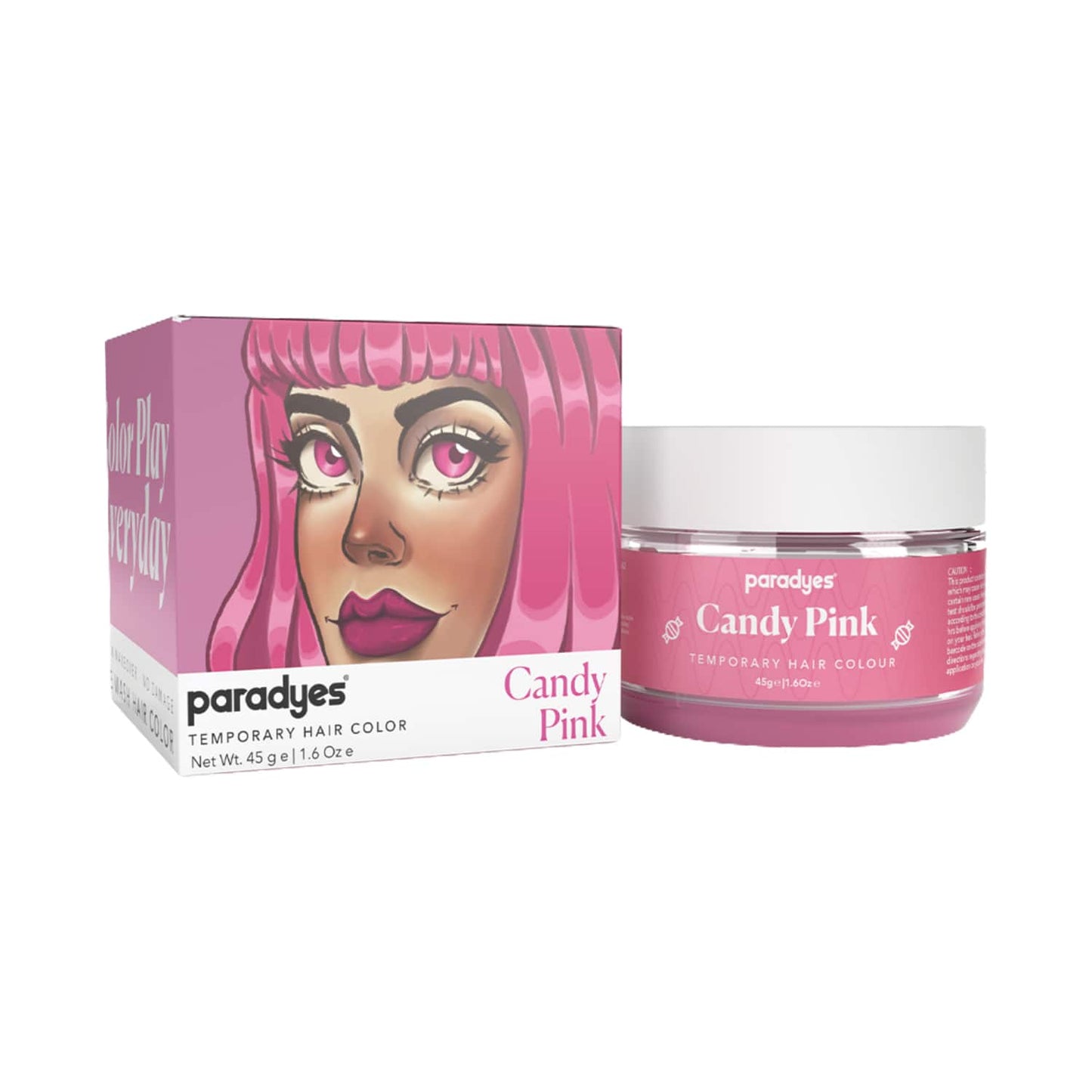 Paradyes Temporary One Wash Hair Color - Candy Pink (45g)