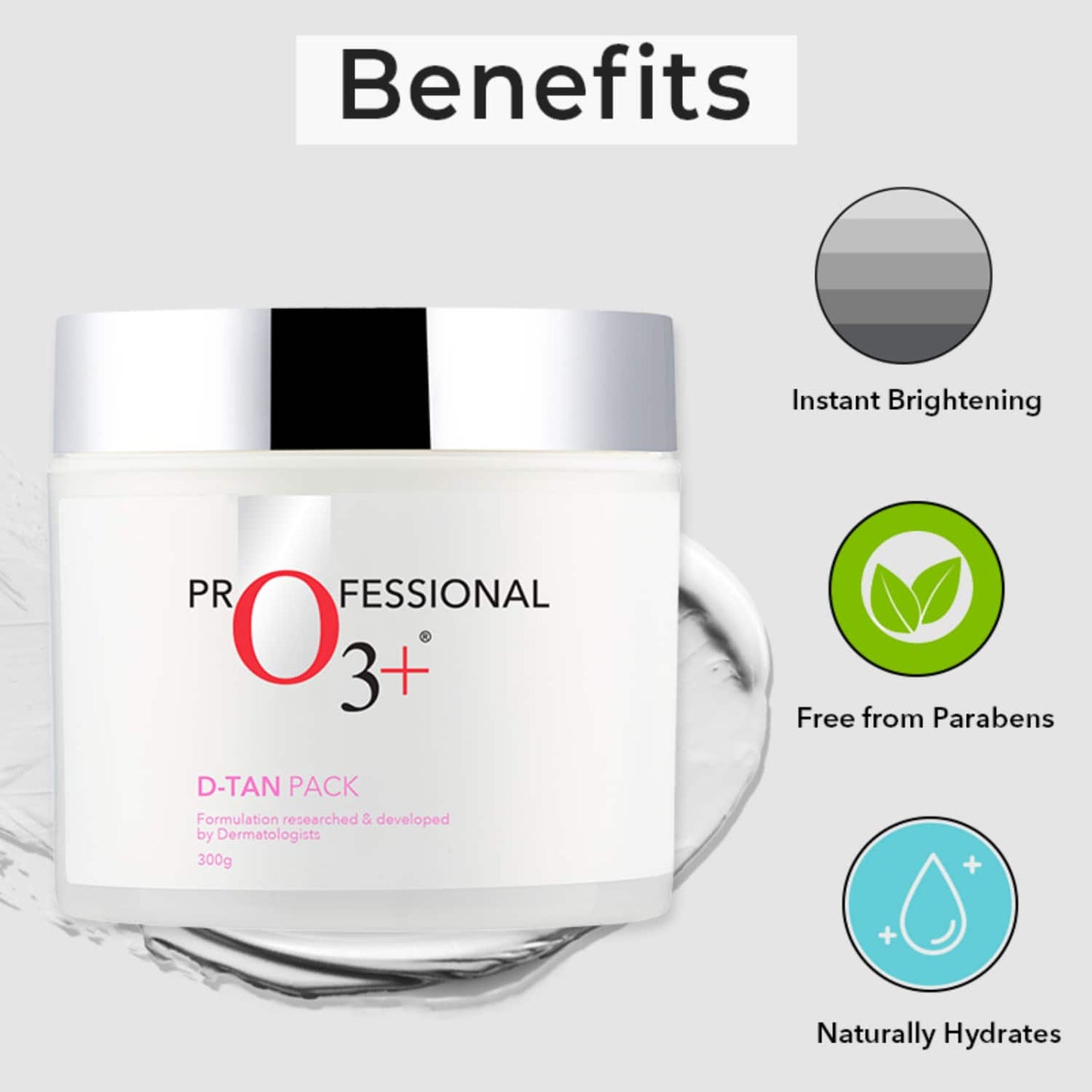 O3+Professional D-Tan Face Pack (300g)