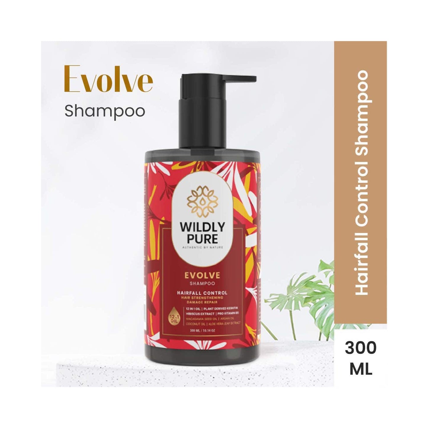 Wildly Pure Evolve Hair Fall Control Shampoo (300ml)