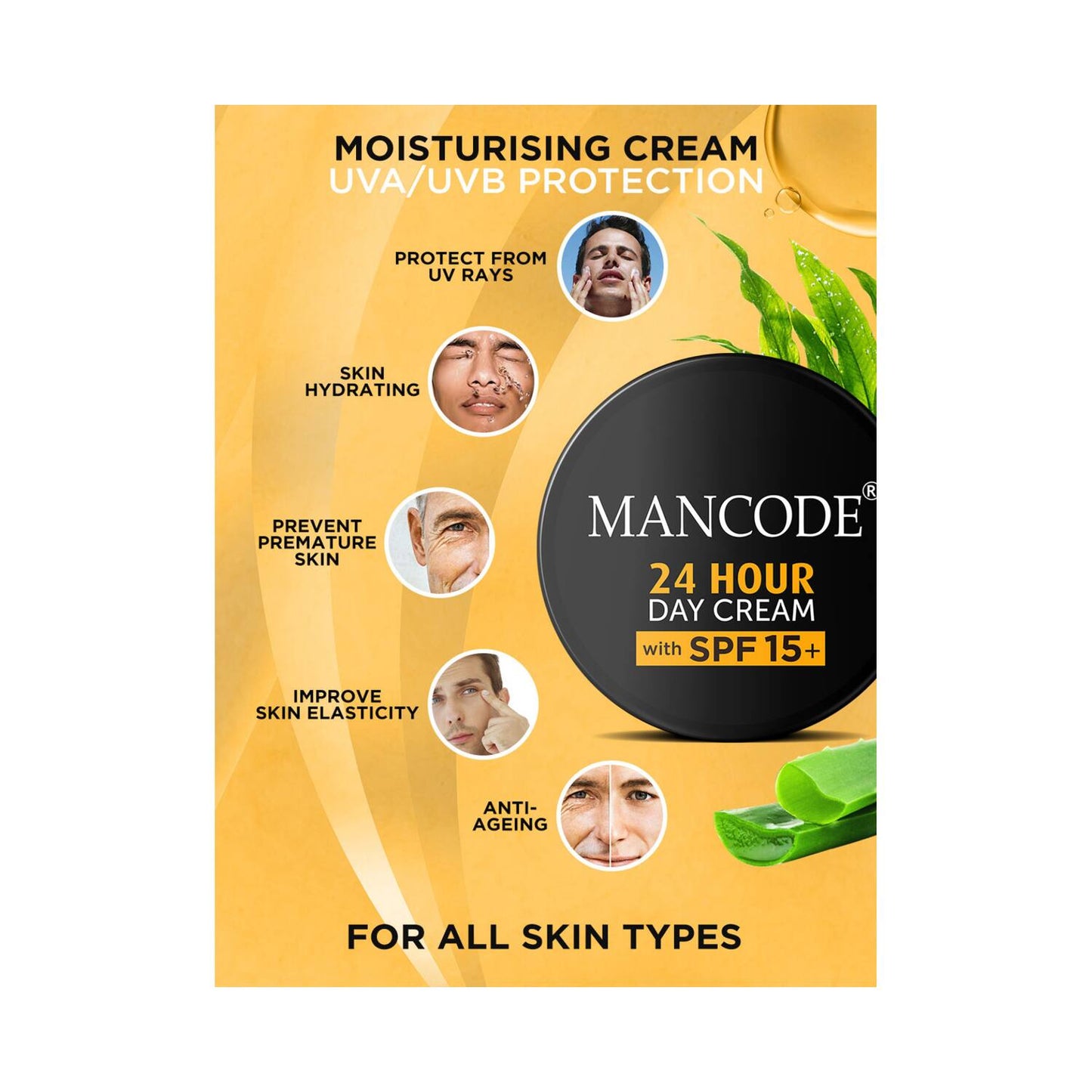 Mancode 24 Hours Day Cream (100g)