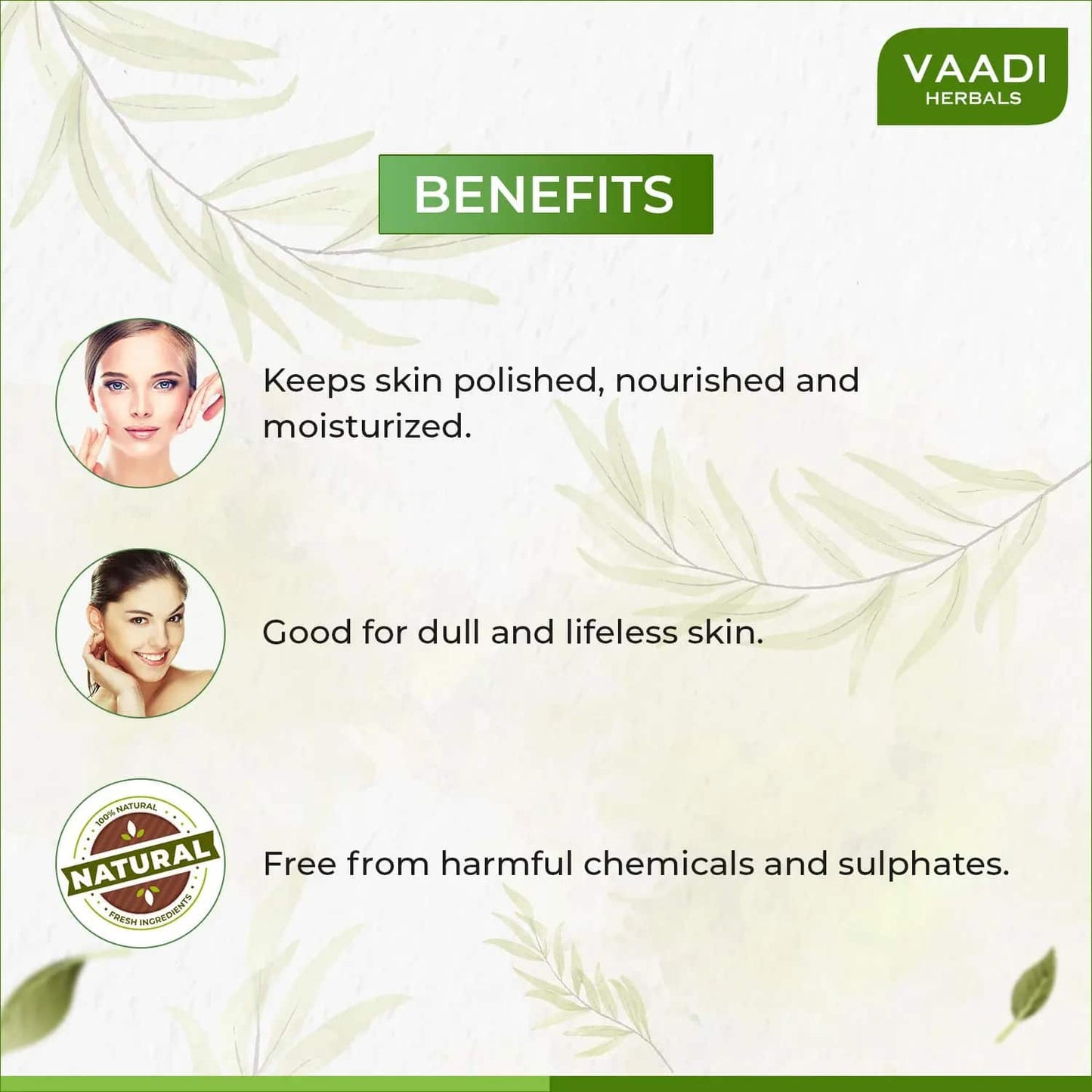 Vaadi Herbals Enticing Lemongrass Scrub Soap (75g)