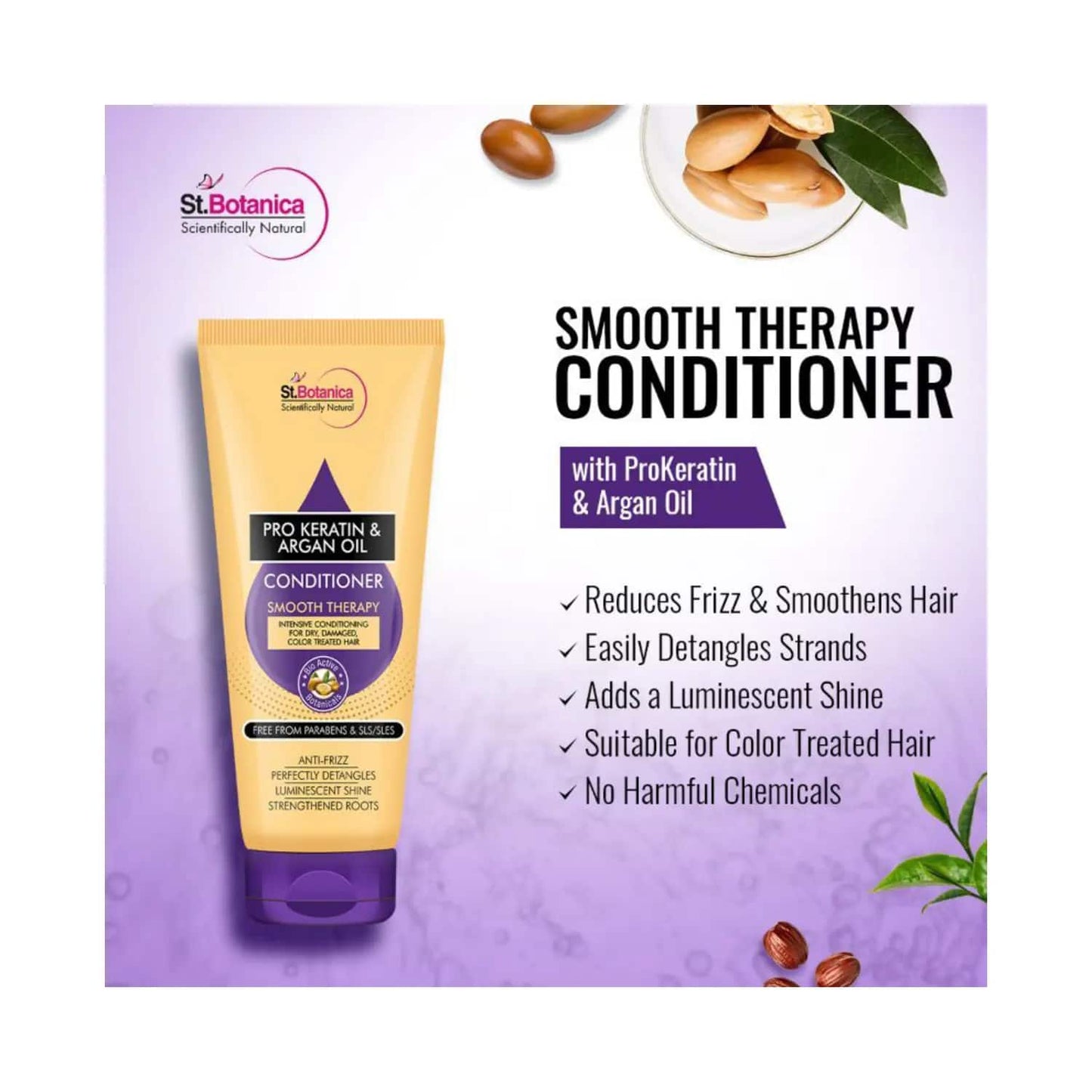 St.Botanica Pro Keratin & Argan Oil Smooth Therapy Conditioner (200ml)