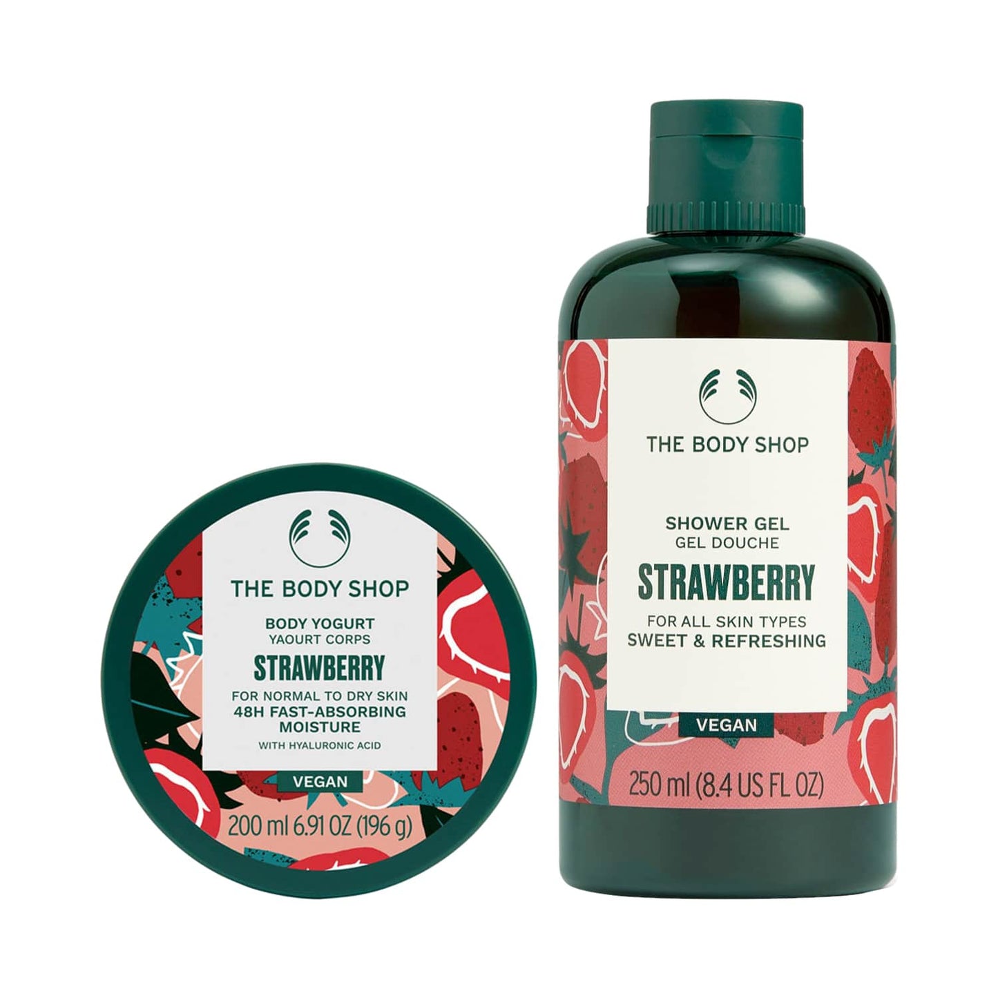 The Body Shop Strawberry Shower Gel & Yogurt Combo