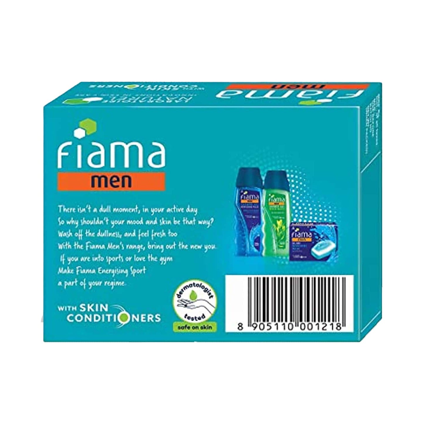 Fiama Men Energizing Sport Gel Bar With Skin Conditioners (125g)