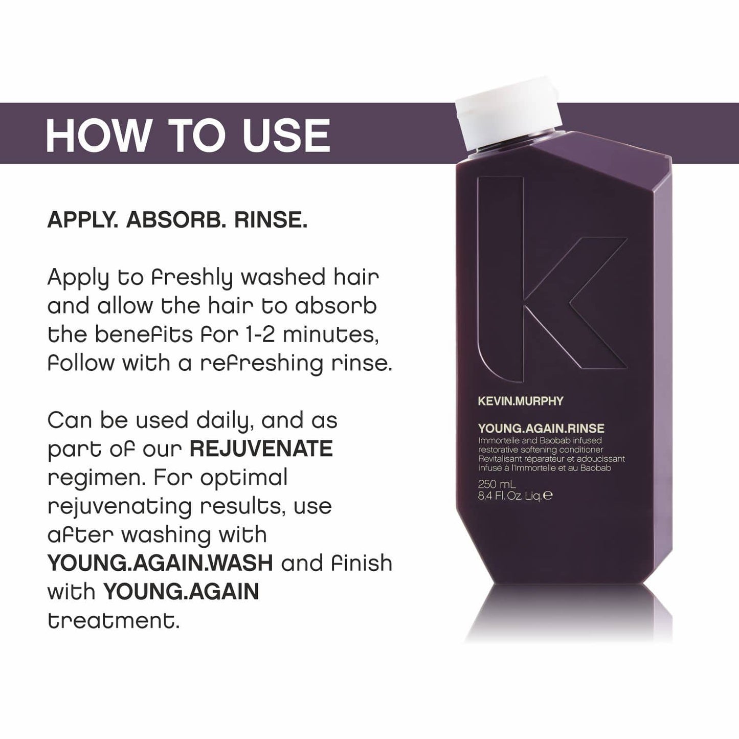 Kevin Murphy Young Again Rinse Softening Conditioner (250ml)