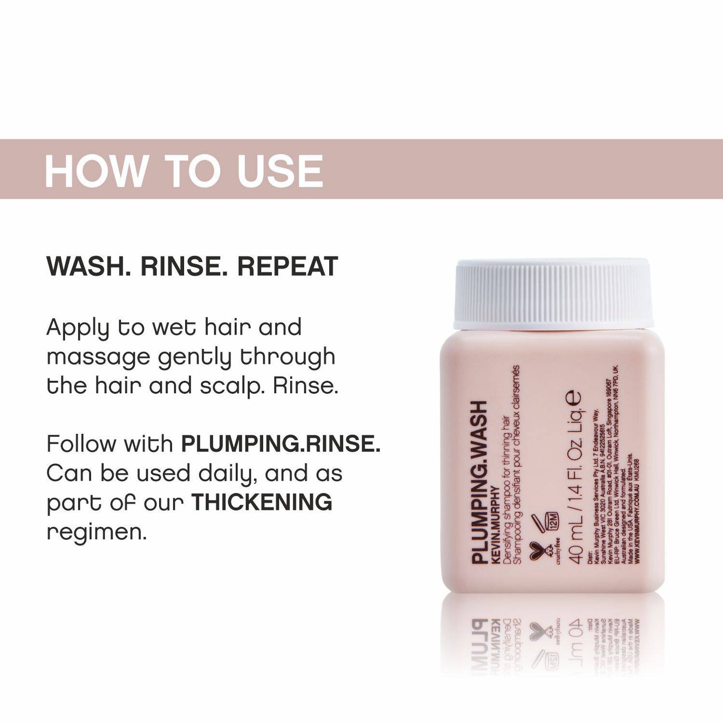 Kevin Murphy Plumping Wash Densifying Shampoo (40ml)