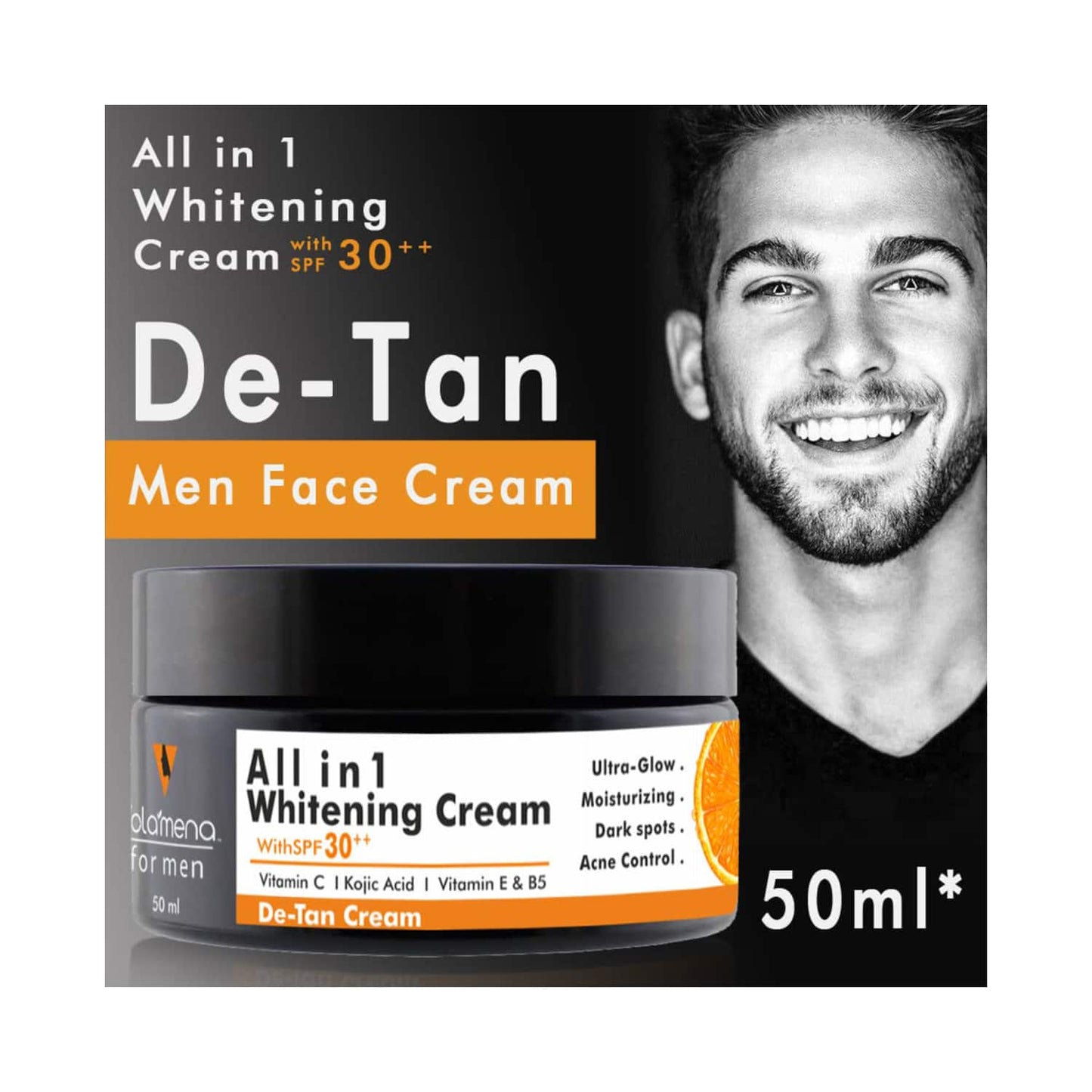 Volamena Men’s All In 1 Whitening Cream With SPF 30 ++ (50ml)