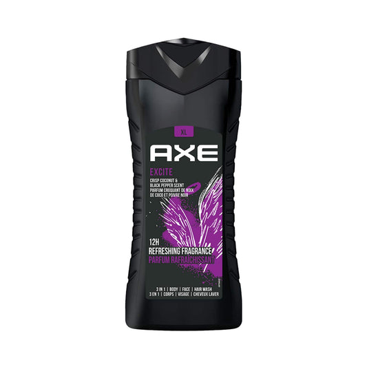 AXE 3-In-1 Excite Body Face & Hair Wash (400ml)