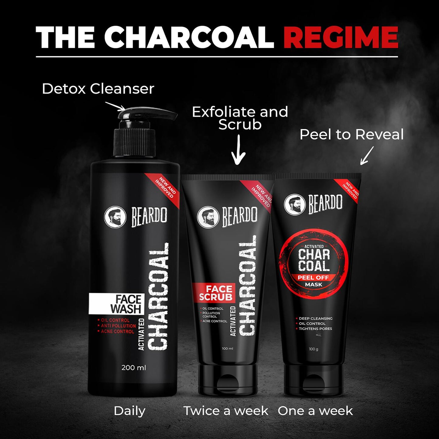 Beardo Activated Charcoal Face Wash (200ml)