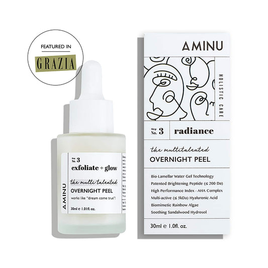 Aminu Exfoliate Plus Glow The Multitalented Overnight Peel - (10ml)