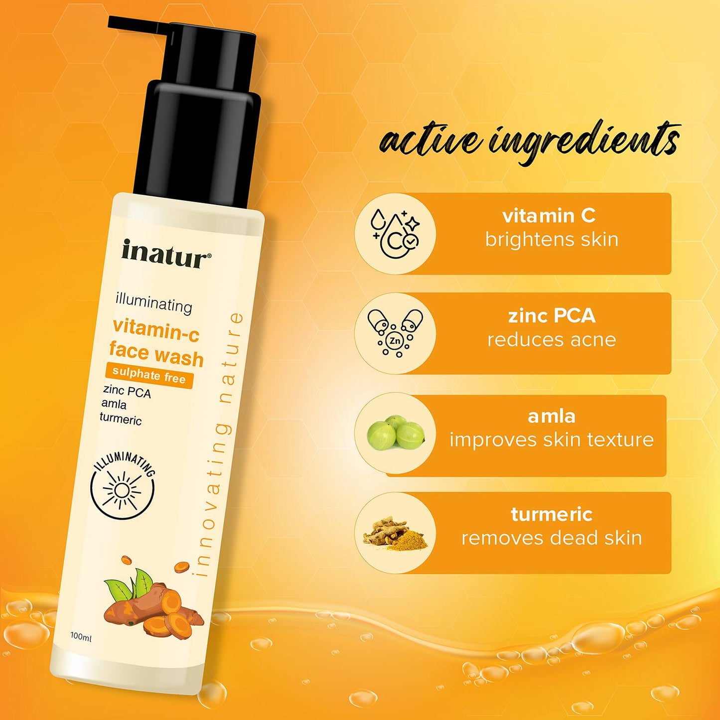 Inatur Vitamin C Face Wash (100ml)