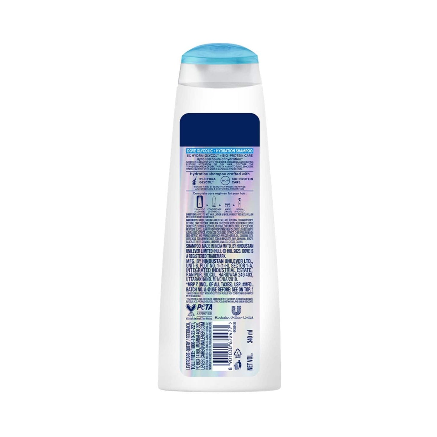 Dove Glycolic Hydration Shampoo (340 ml)