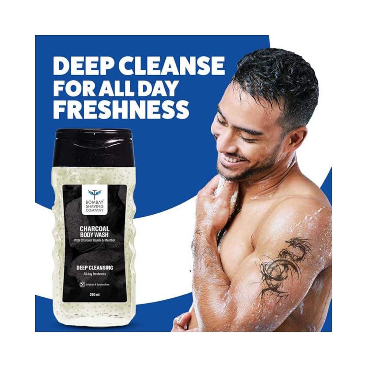 Bombay Shaving Company Deep Cleanse Refresh Charcoal Body Wash  (250 ml)