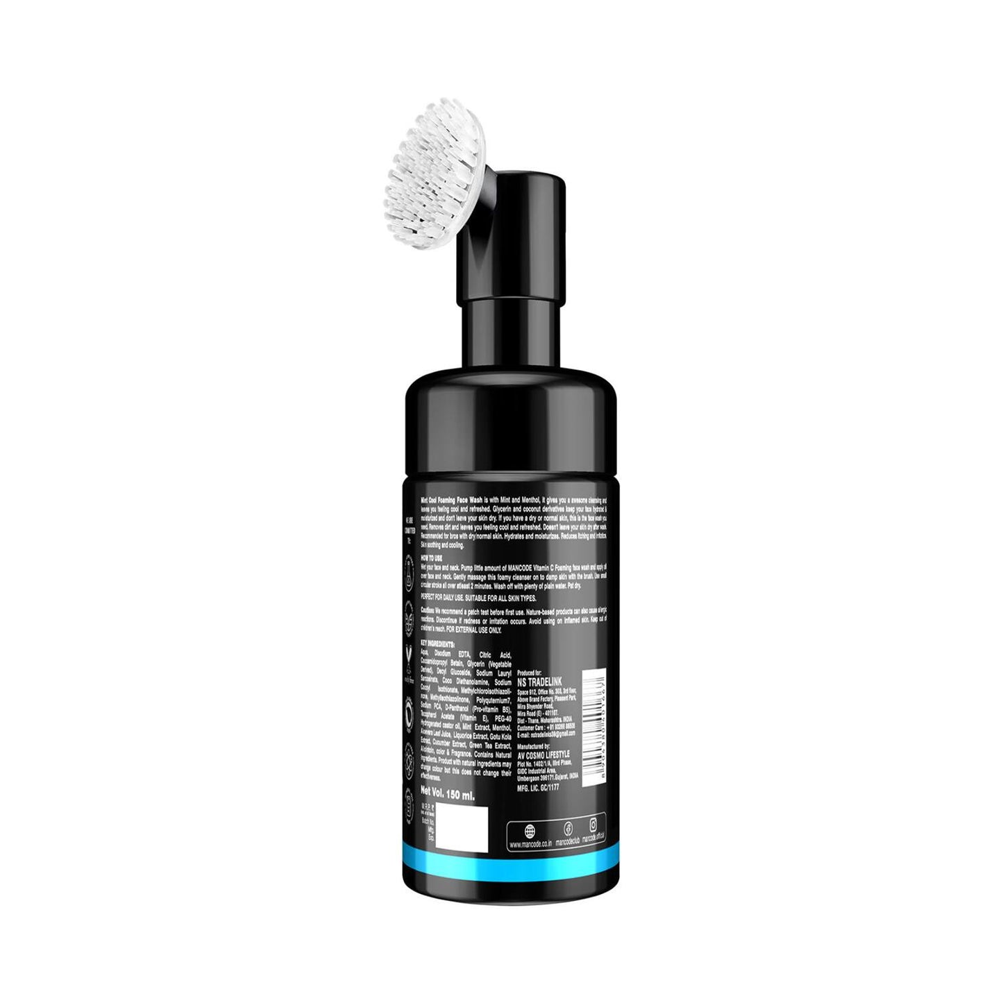 Mancode Refreshing Mint Cool Foaming Face Wash (150ml)