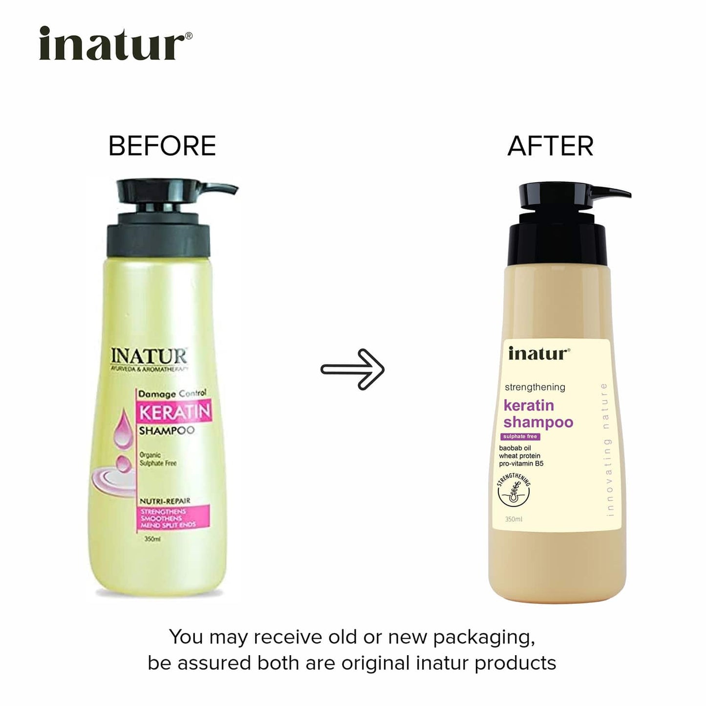 Inatur Damage Control Organic Sulphate-Free Shampoo (350ml)