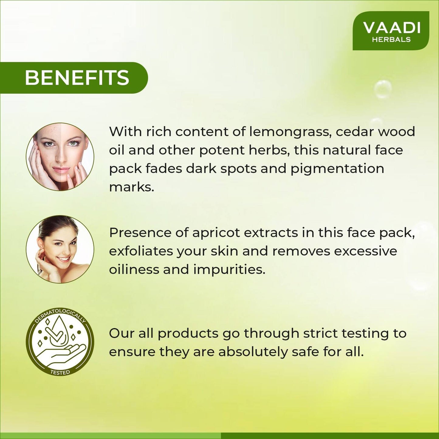 Vaadi Herbals Lemongrass Anti-Pigmentation Face Pack (70g)