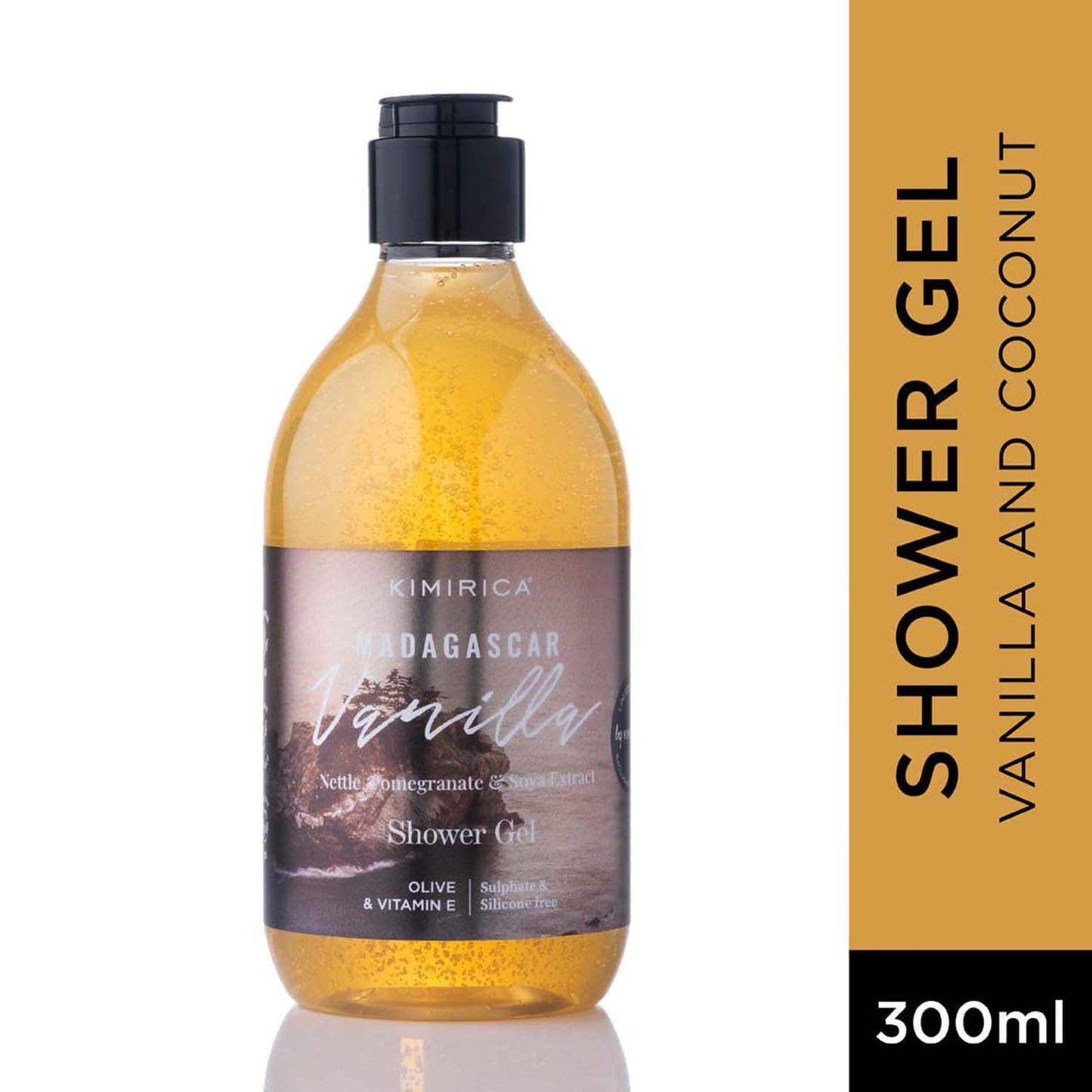 Kimirica Madagascar Vanilla Nourishing Shower Gel with Nettle Extract All Skin Type (300 ml)