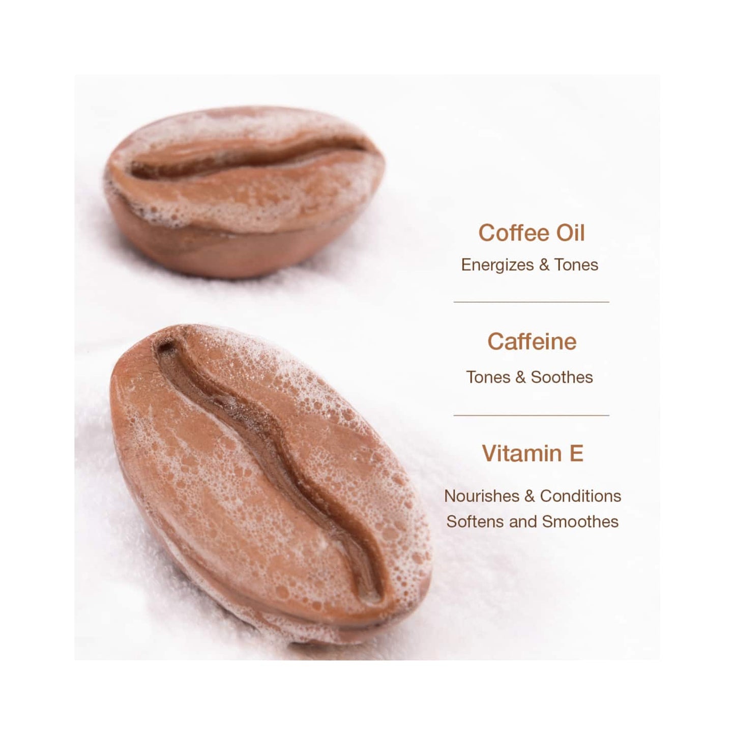 mCaffeine Deep Cleansing Coffee Soap with Vitamin E (75g)