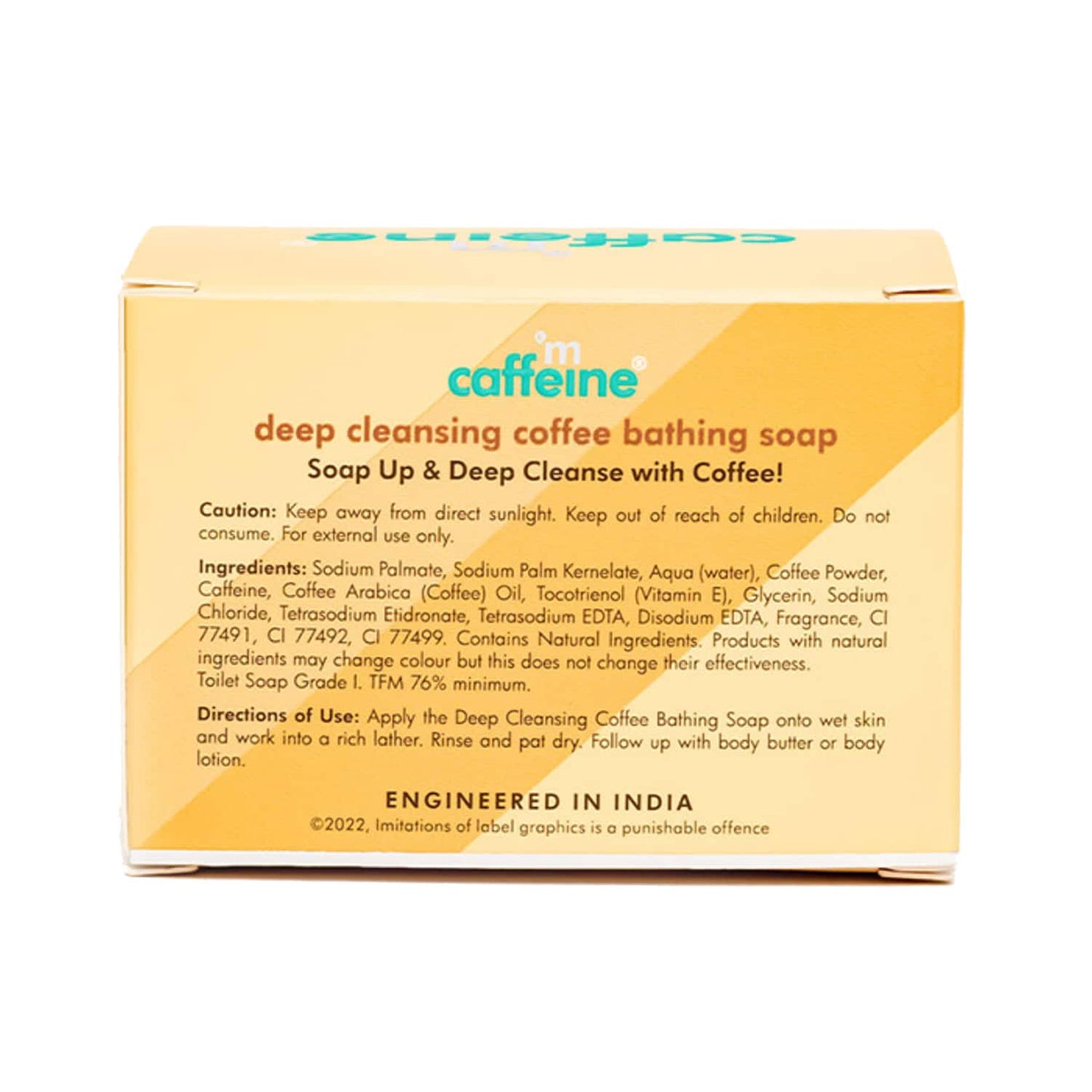 mCaffeine Deep Cleansing Coffee Bathing Soap Trio - (3Pcs)