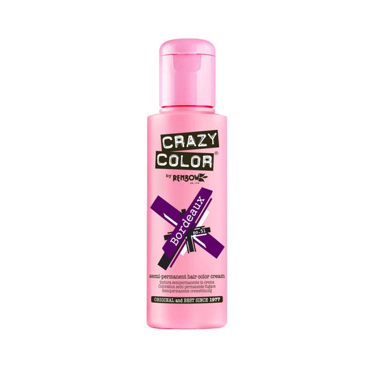 Crazy Color Semi Permanent Hair Color Cream - 51 Bordeaux (100ml)