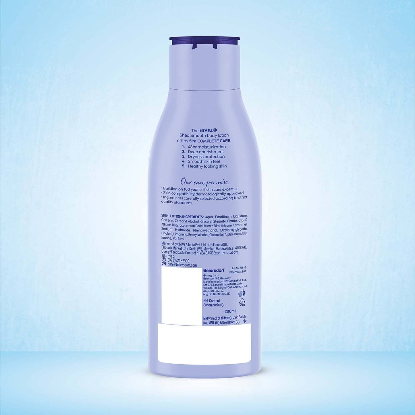 Nivea Shea Smooth Body Milk For Dry Skin (200ml)