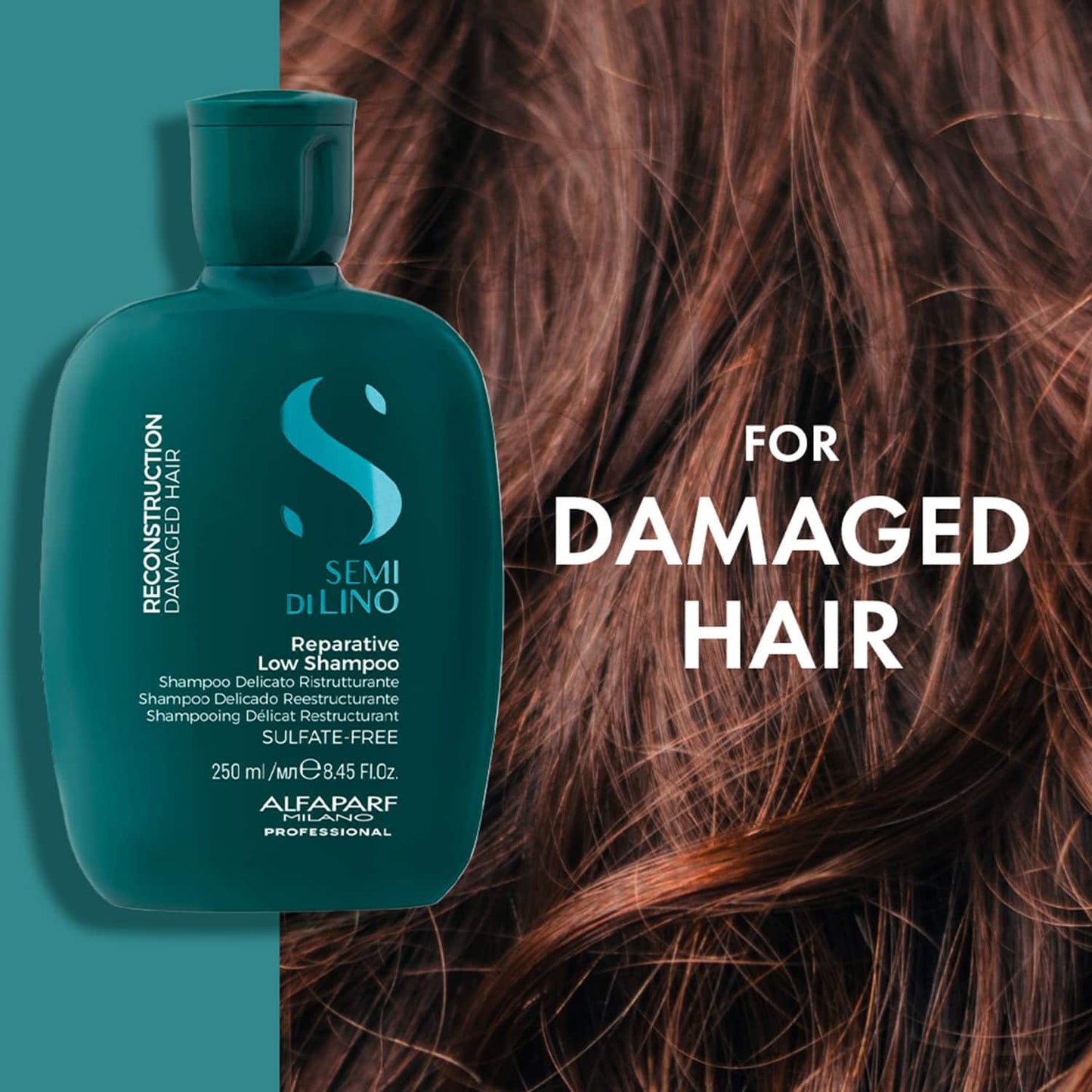 Alfaparf Milano Reparative Low Shampoo For Dry & Damage Hair, Bond Repair (250 ml)