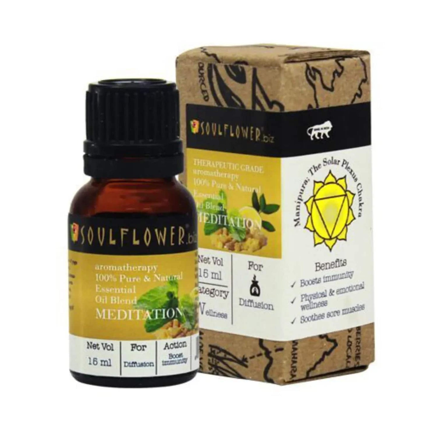 Soulflower Meditation Essential Oil - (15ml)