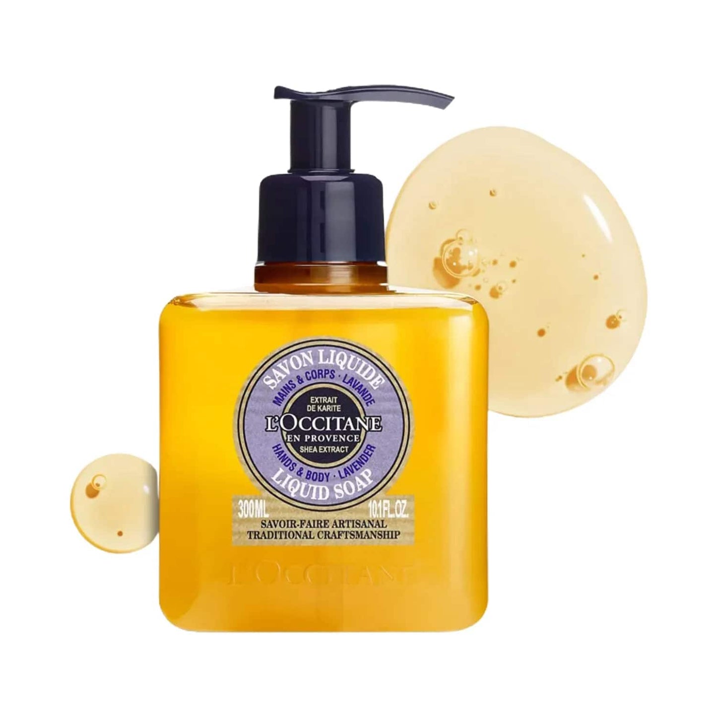 L'occitane Shea Hands & Body Lavender Liquid Soap - (300ml)