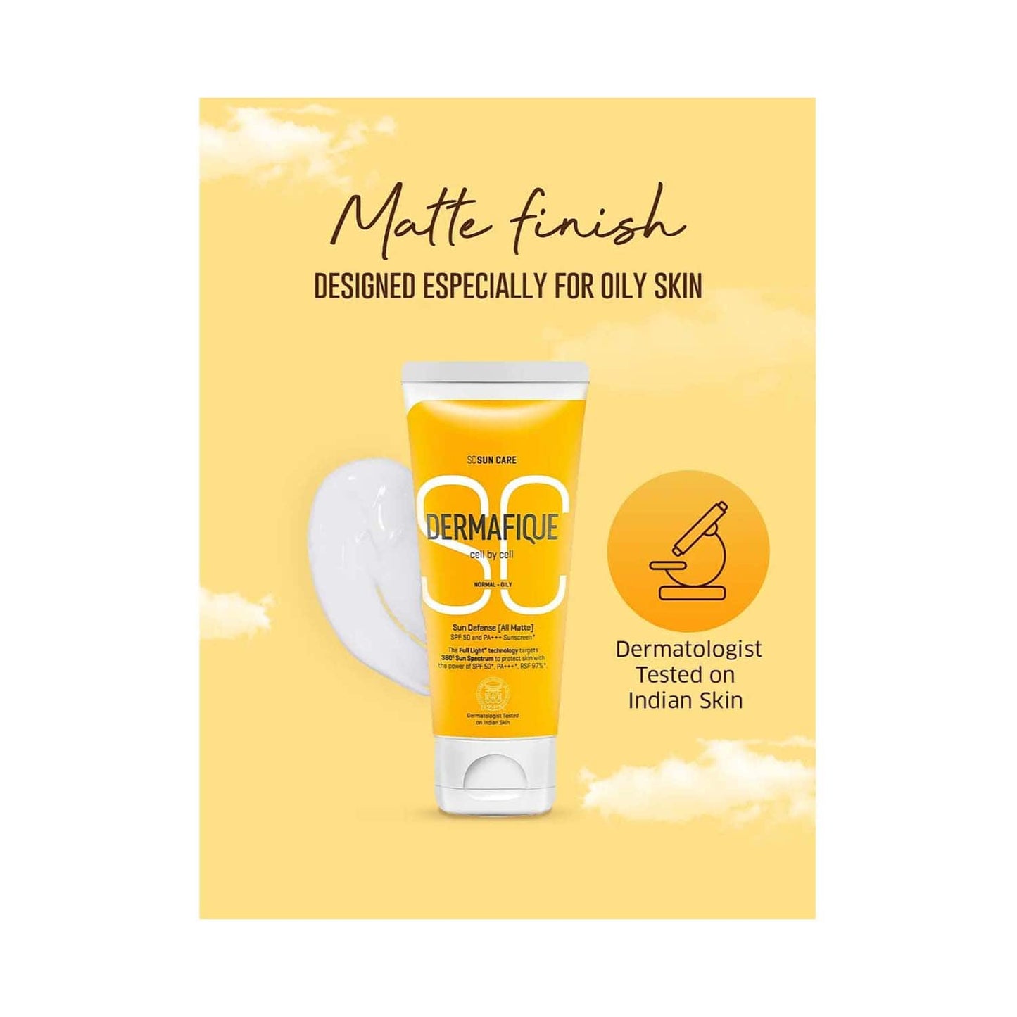 Dermafique Sun Defense All Matte Sunscreen With SPF 30 PA++ (50 g)