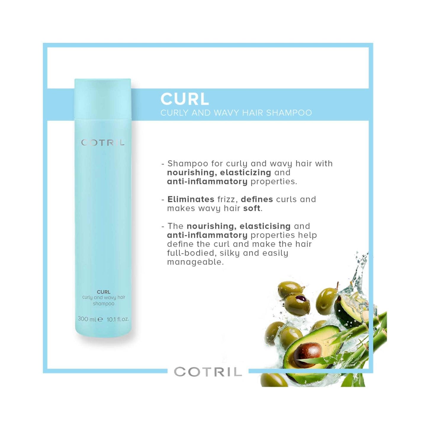 COTRIL Curl Curly And Wavy Hair Shampoo (300 ml)