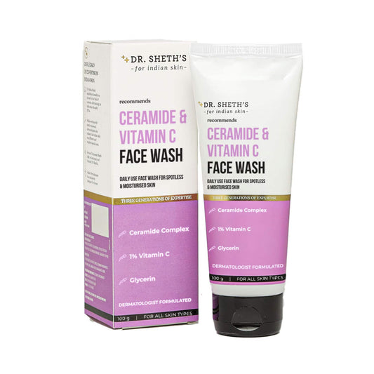 Dr. Sheth's Ceramide & Vitamin C Facewash (100g)