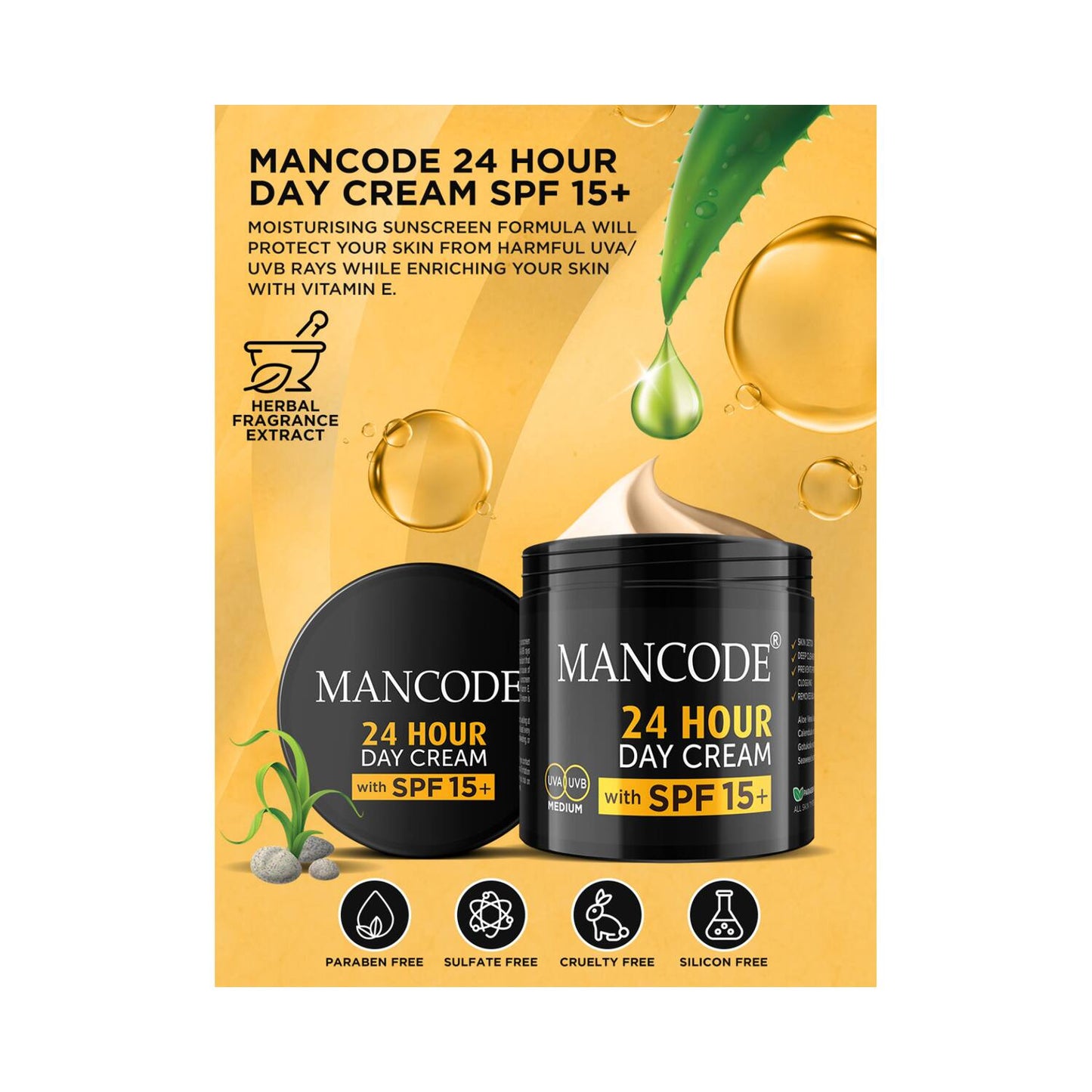 Mancode 24 Hours Day Cream (100g)