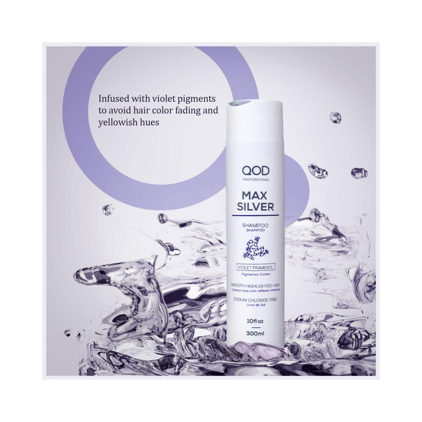 QOD Professional Max Silver Shampoo (300ml)