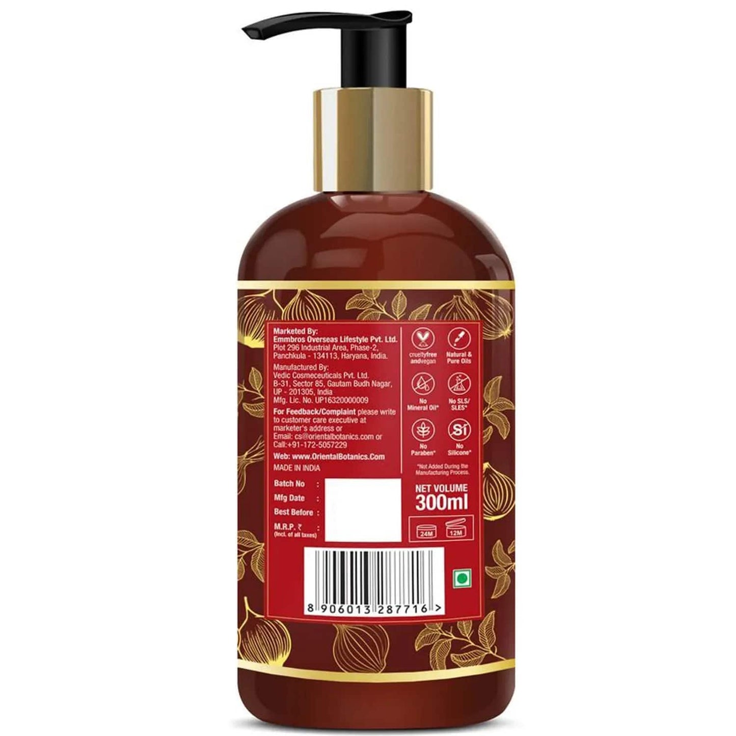 Oriental Botanics Red Onion Hair Shampoo (300ml)