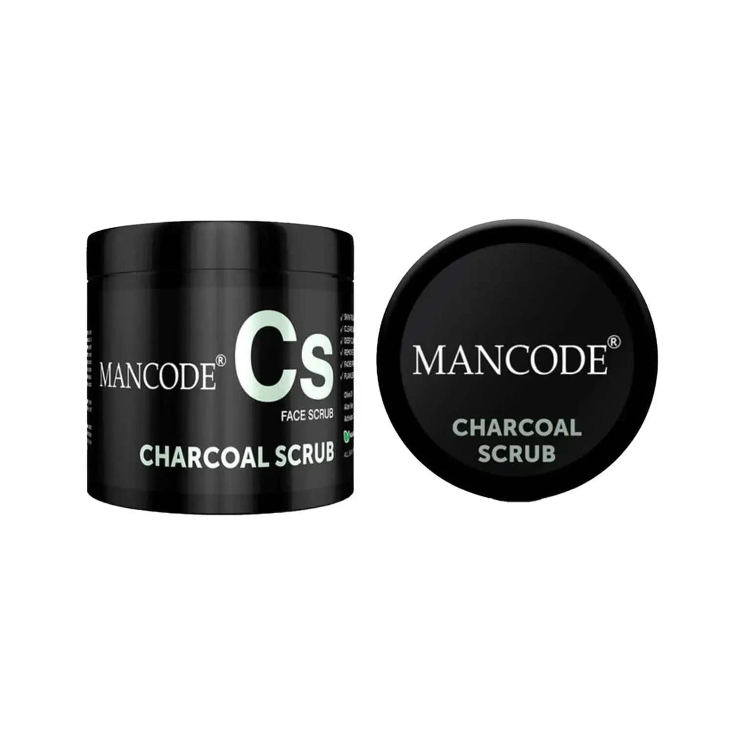 Mancode Charcoal Face Scrub - (100g)