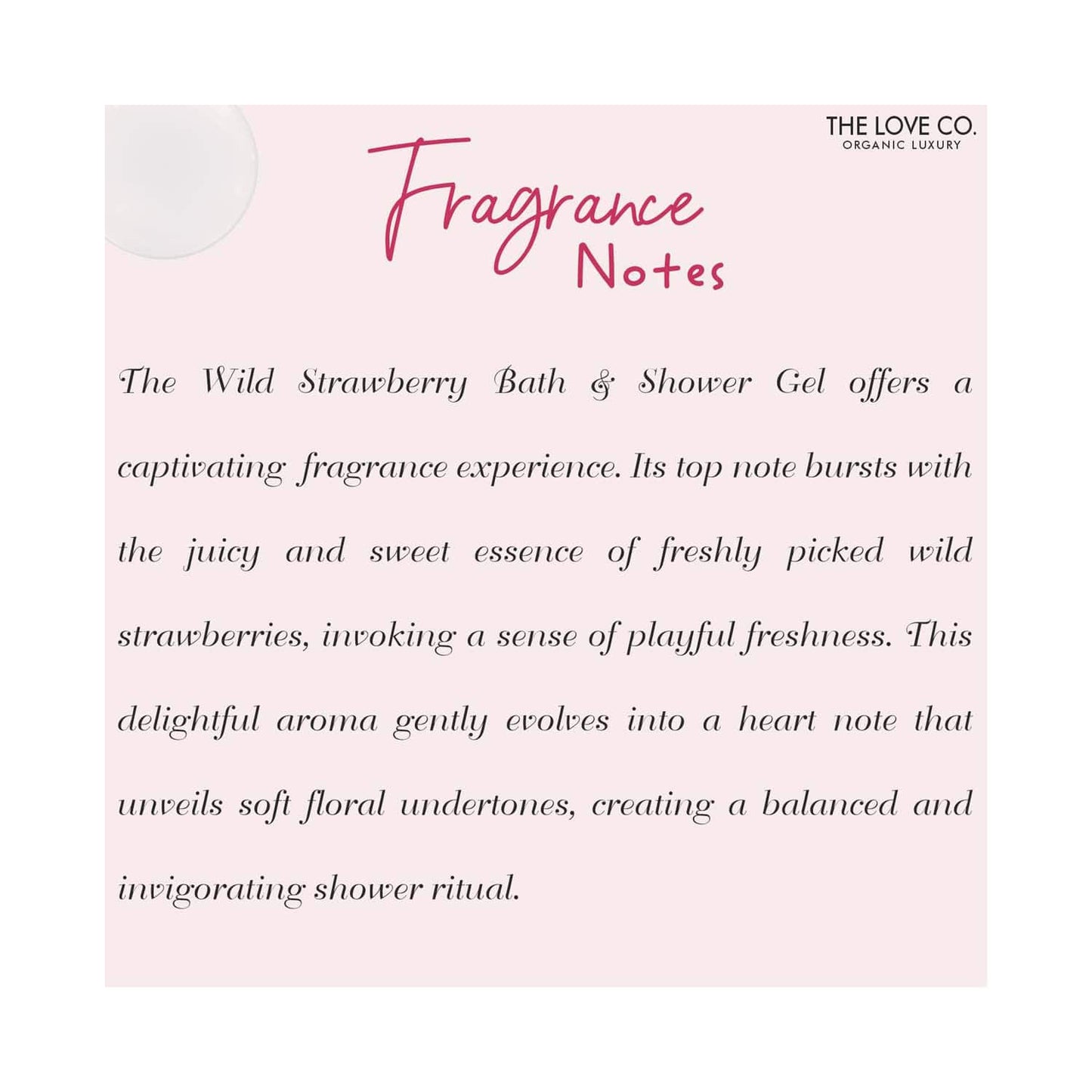 THE LOVE CO. Wild Strawberry Bath and Shower Gel (250ml)