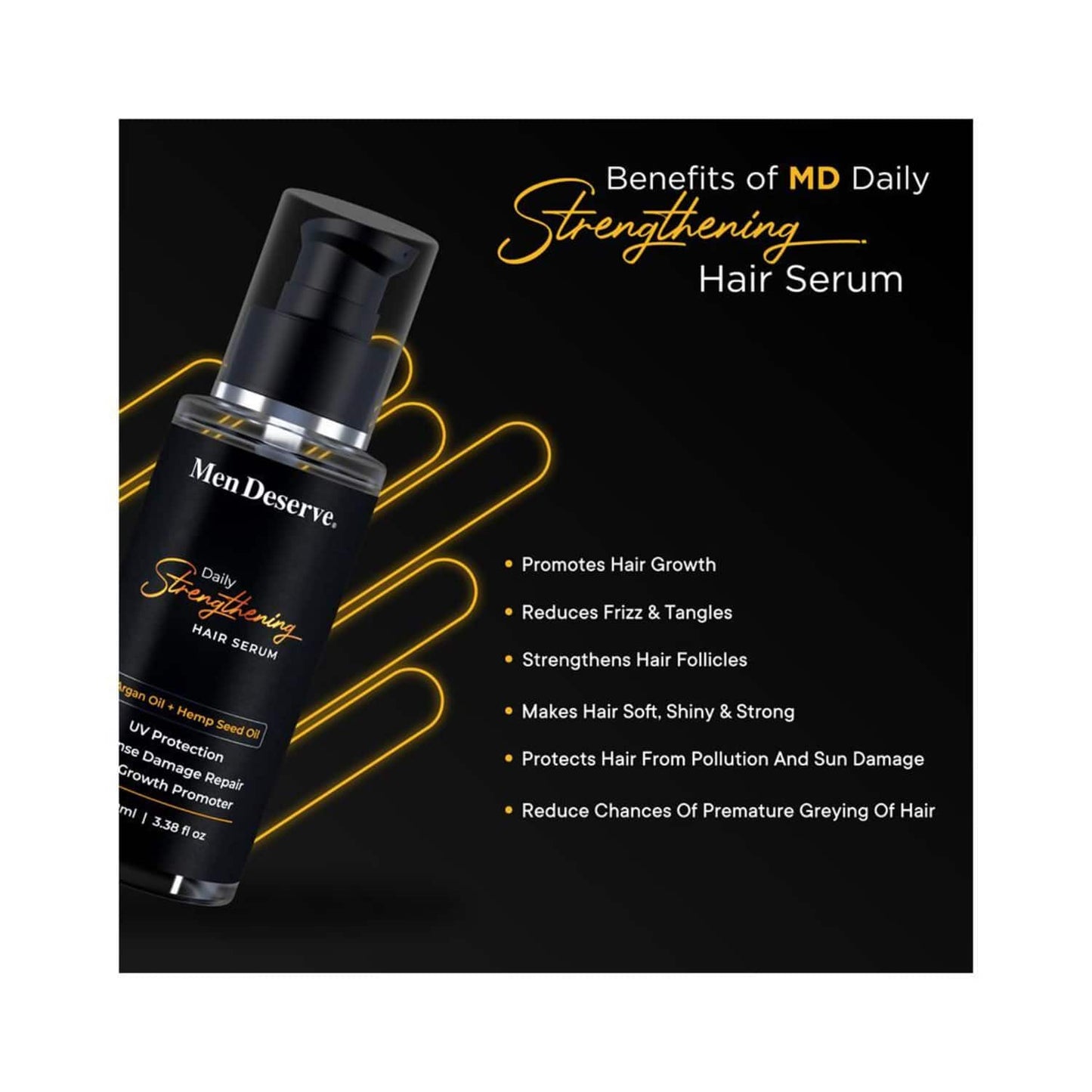 Men Deserve Daily Strengthening Hair Serum (100ml)