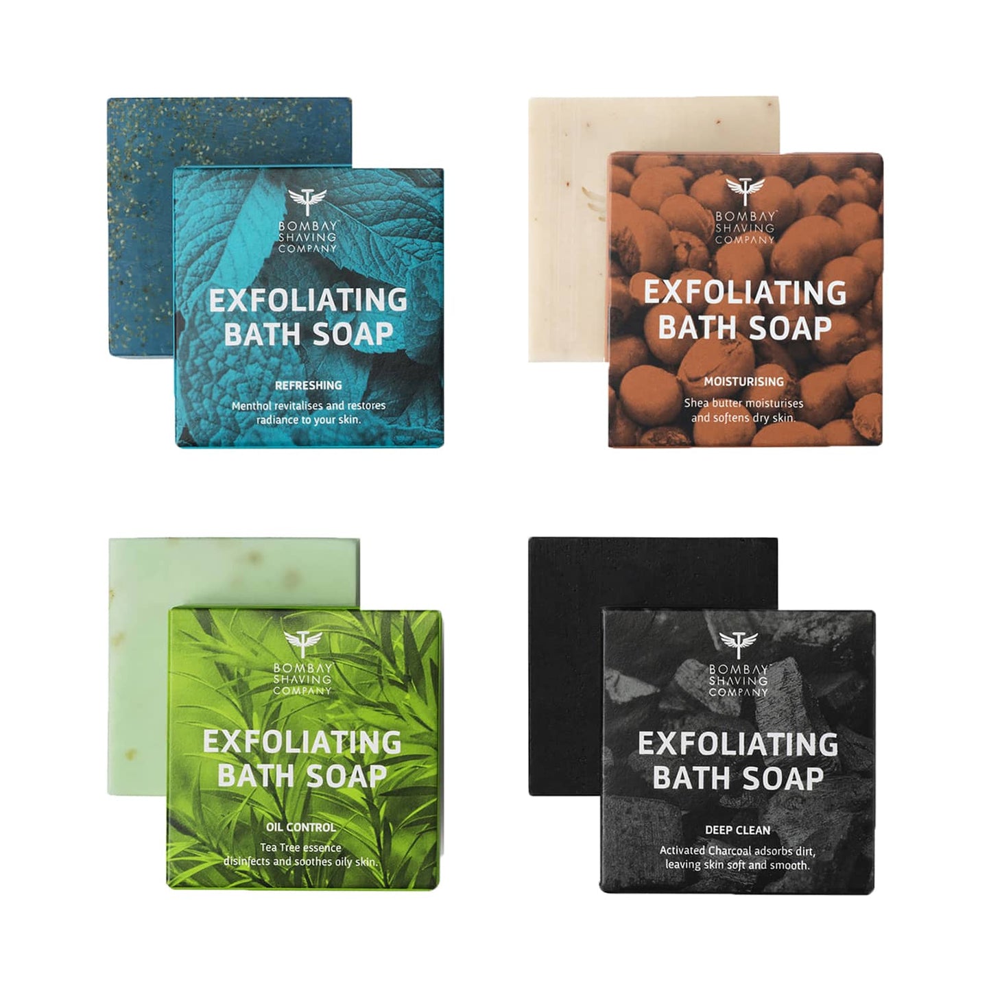 Bombay Shaving Company Exfoliating Bath Soaps (4Pcs)