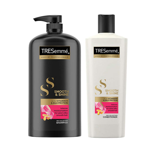 Tresemme Smooth & Shine Kit For Silky Smooth Hair - Shampoo + Conditioner