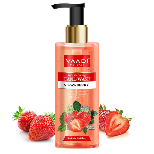 Vaadi Herbals Deep Moisturising Strawberry Hand Wash (250ml)