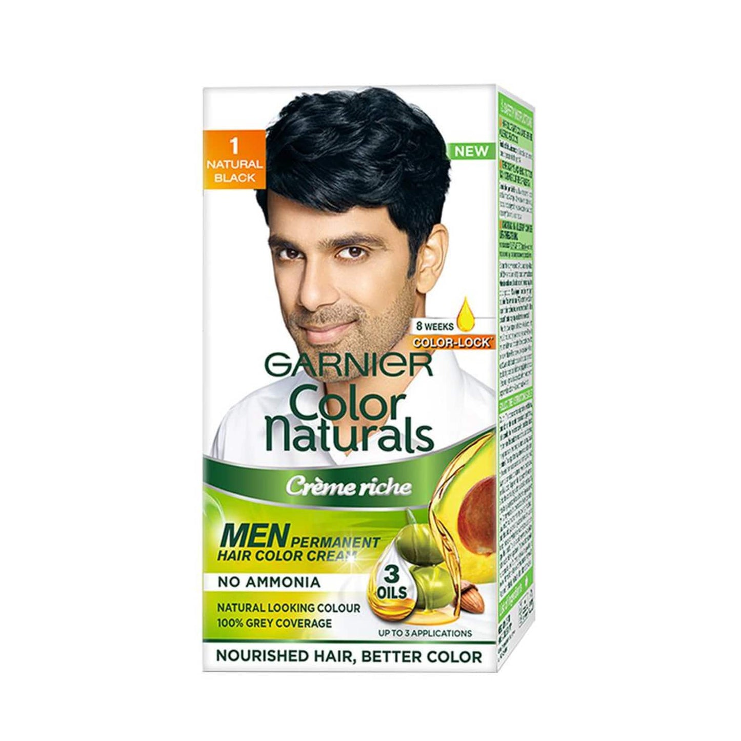 Garnier Color Naturals Creme Riche for Men - 1 Natural Black (60g)