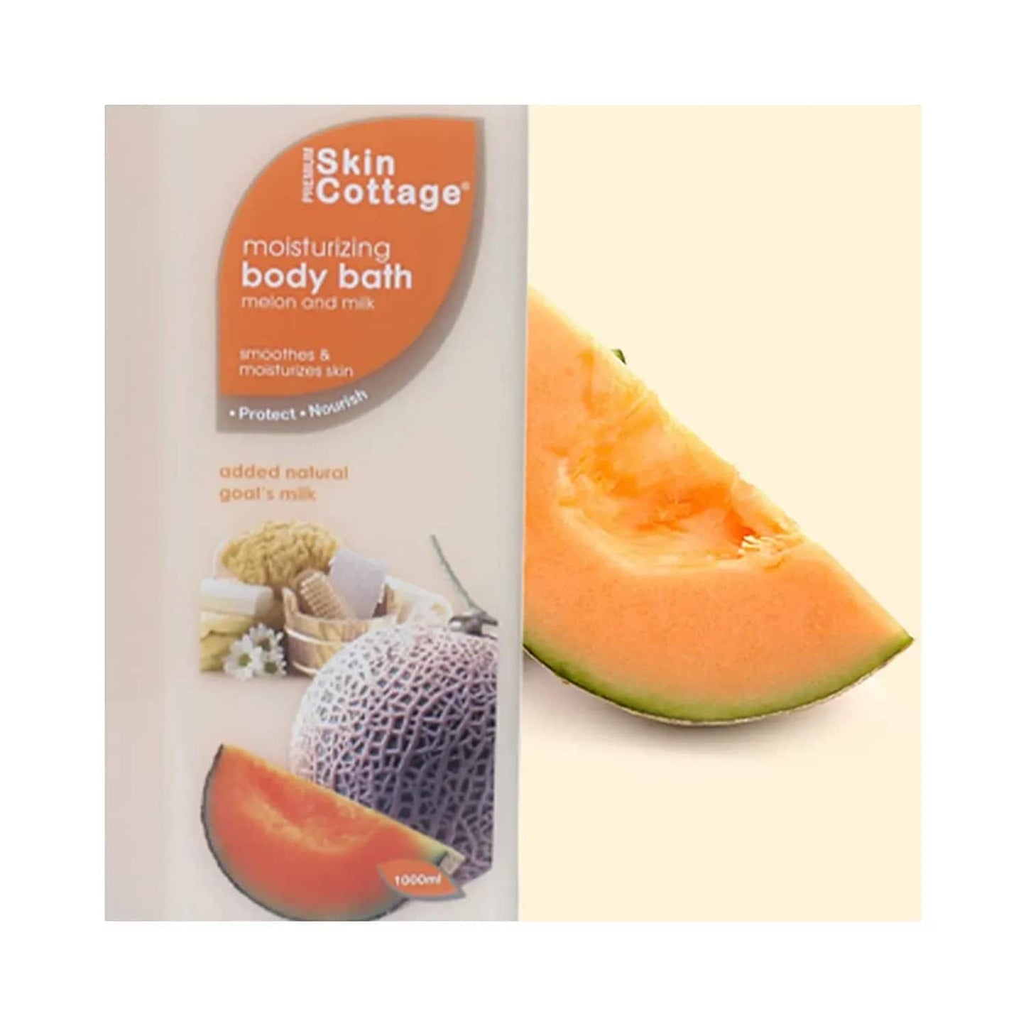 SKIN COTTAGE Moisturizing Watermelon & Milk Body Bath (1000ml)