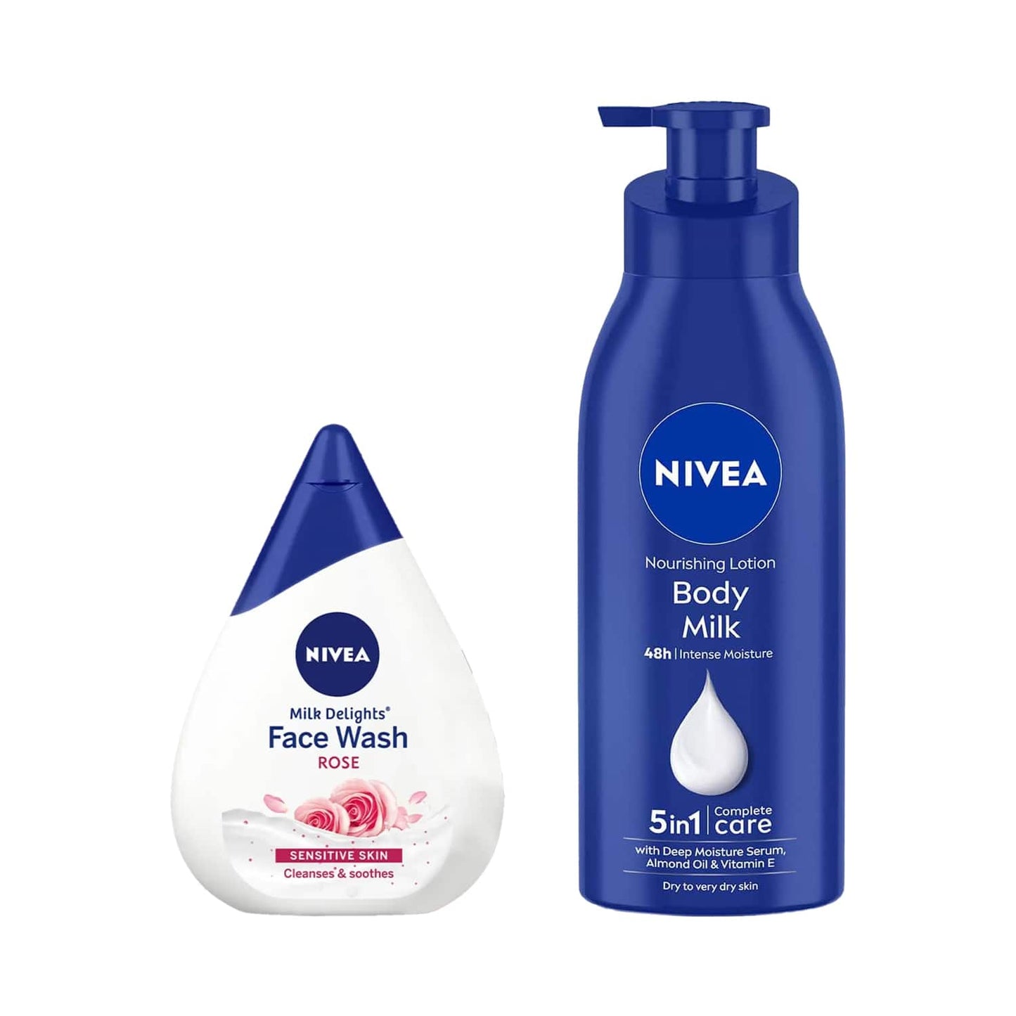 Nivea Milk Delight Facewash (100 ml) & Body Milk Very Dry Skin (400 ml) Combo