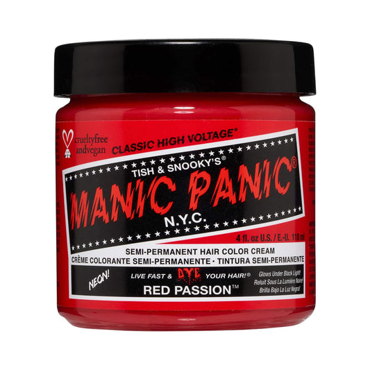 Manic Panic Classic High Voltage Semi Permanent Hair Color Cream - Red Passion (118ml)