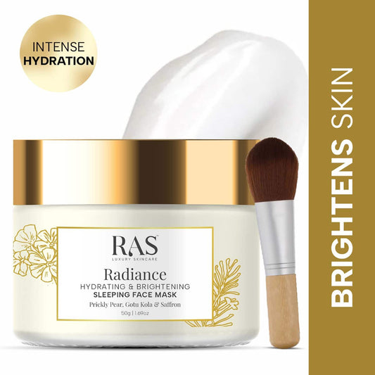 Ras Luxury Skincare Radiance Hydrating & Brightening Sleeping Gel Face Mask - (50 g)