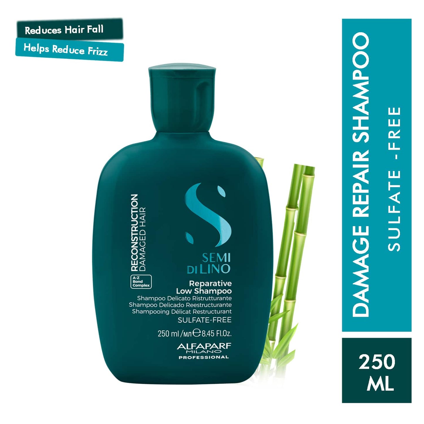 Alfaparf Milano Reparative Low Shampoo For Dry & Damage Hair, Bond Repair (250 ml)