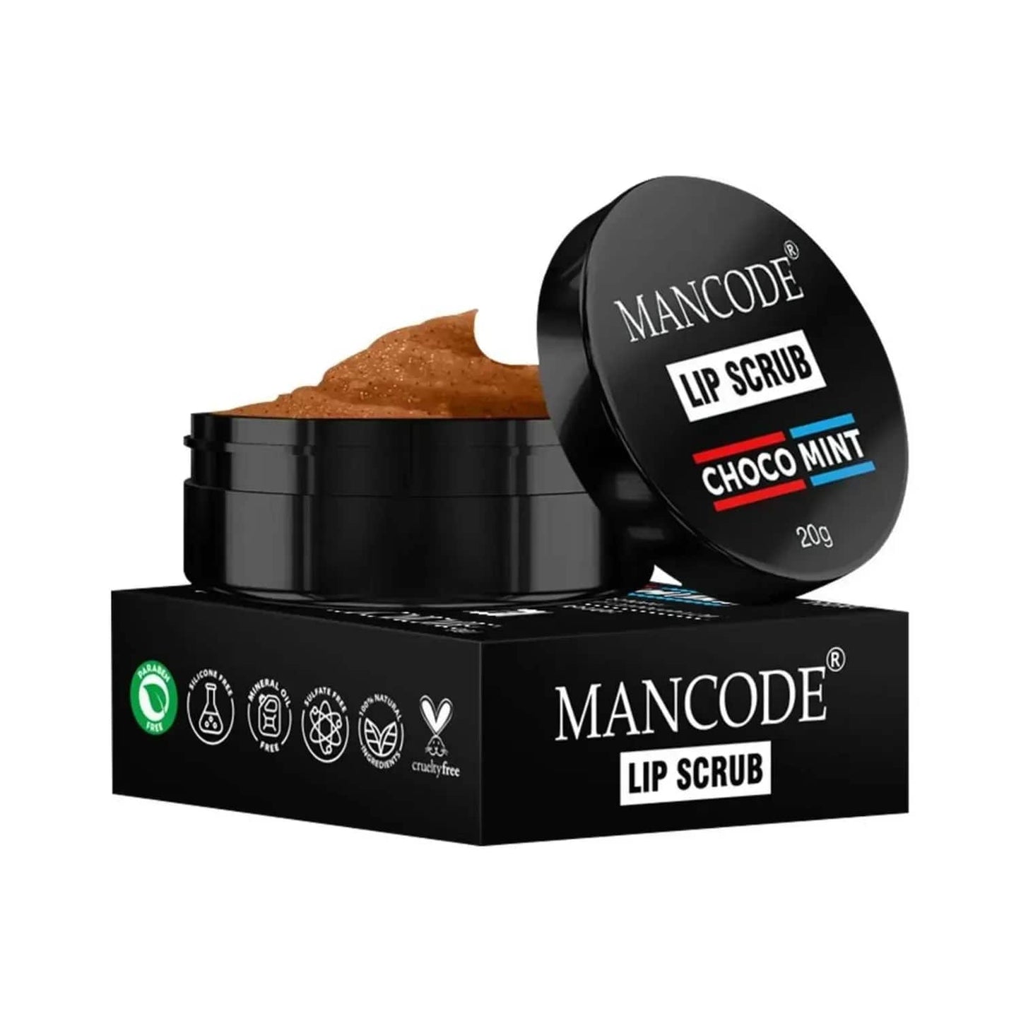 Mancode Choco Mint Lip Scrub - (20g)