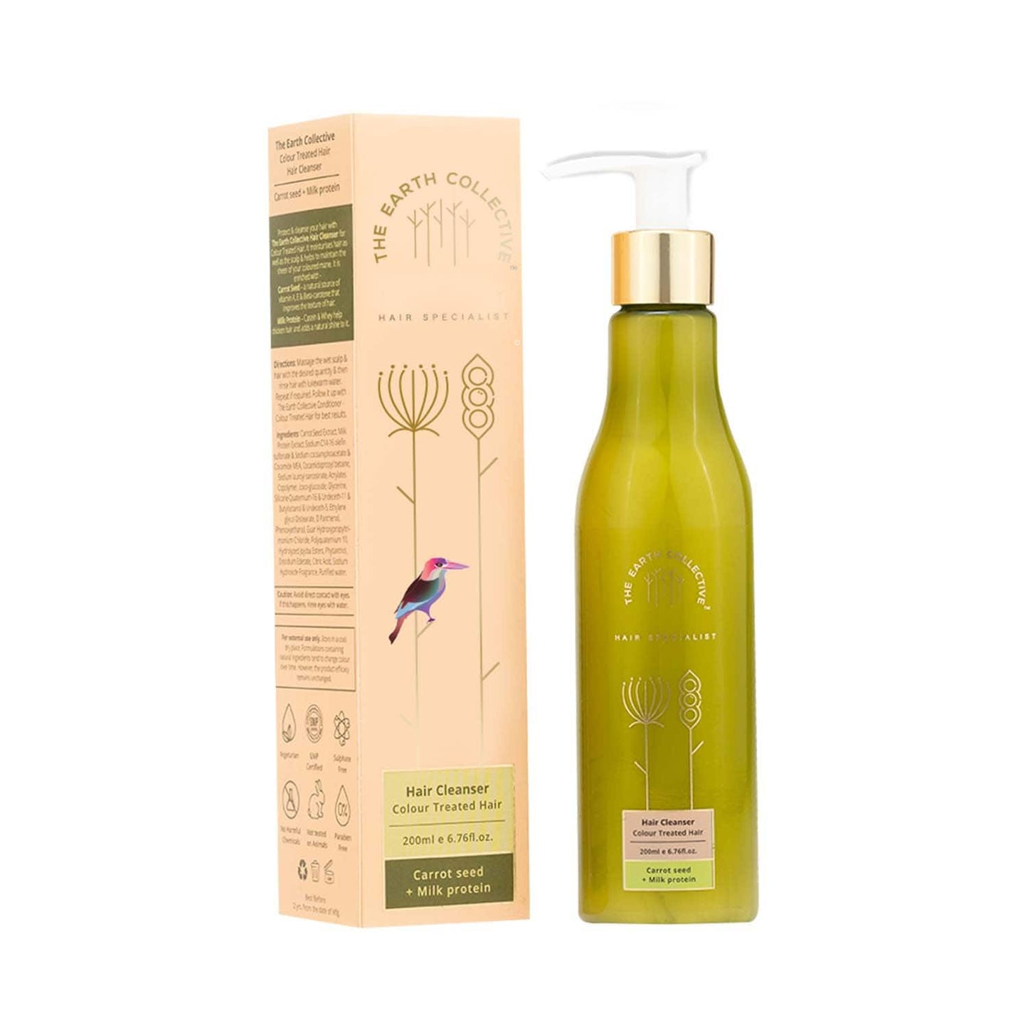 The Earth Collective Hair Cleanser For Color Treated Hair (200 ml)