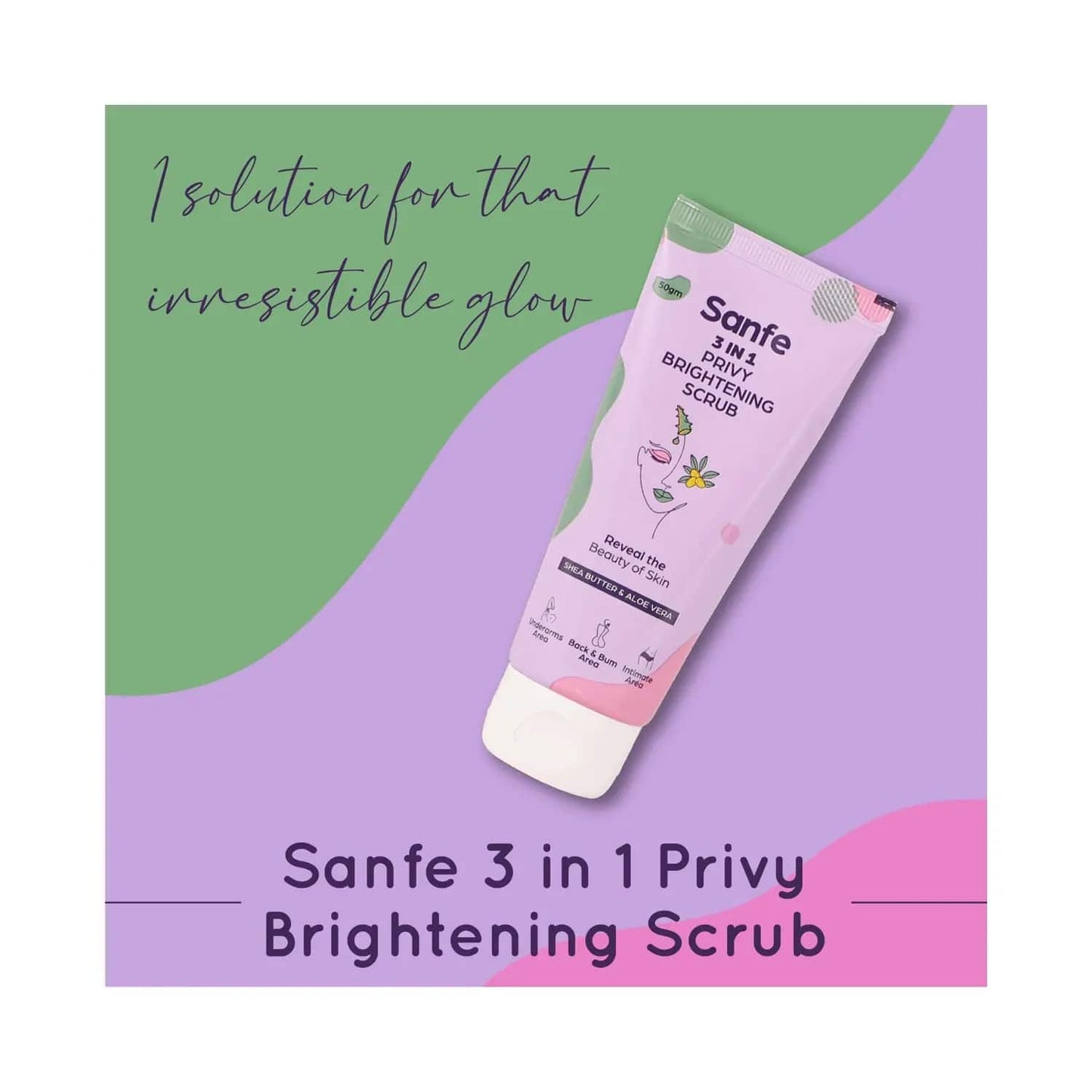 Sanfe 3 In 1 Privy Brightening Scrub (50g)